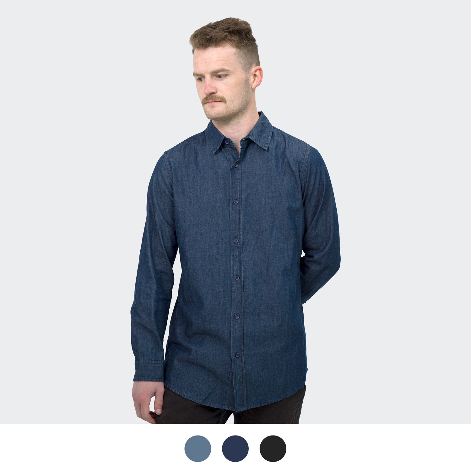 TRENDSWEAR Chester Mens Denim Shirt
